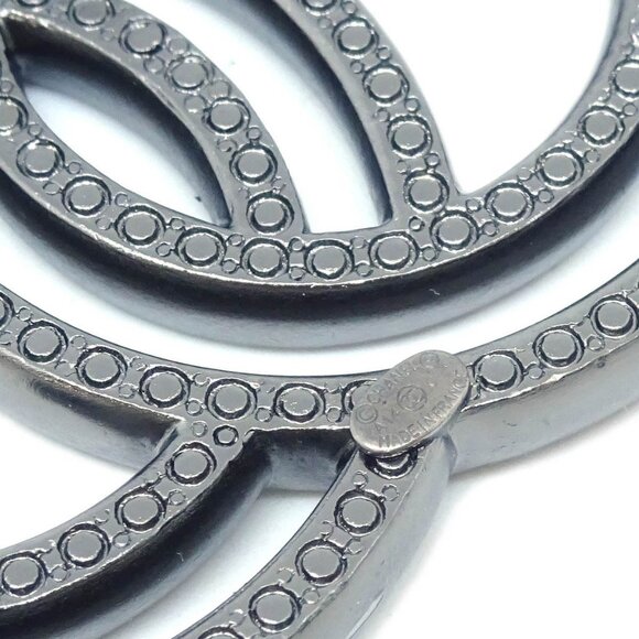 Chanel CC Brooch Pin Silver Rhinestone A14C XX92118 - Picture 4 of 4